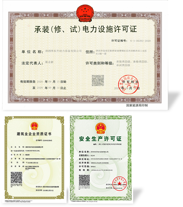 資質(zhì)齊全  一步到位